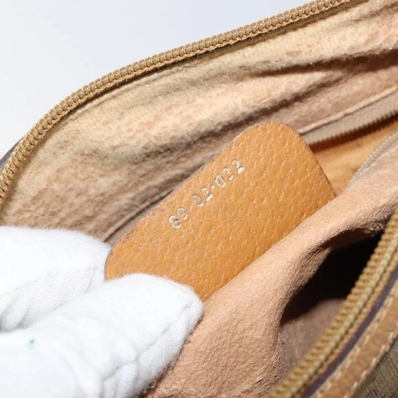 GUCCI Micro GG Supreme Web Sherry Line Bag PVC Beige Gold - Picture 15 of 15